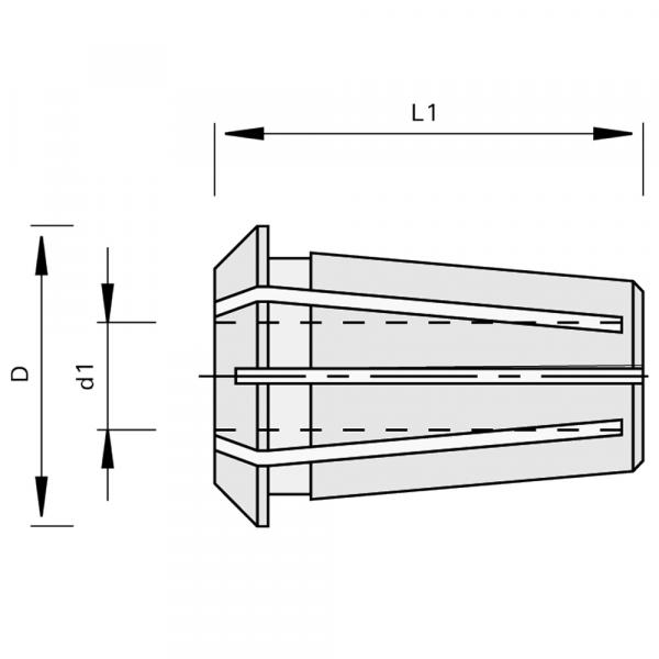 Stehle Präzisions-Spannzangen-472E/ER40 175833 Zeichnung